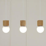 Oak Wood Pendant Light